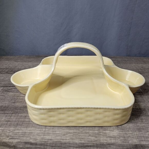 Nikko Woodbury Basket Ivory Hostess Tray - Picture 5 of 8